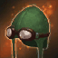 Green Aviator's Cap