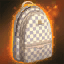 White Checked School Satchel