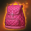 Pink Leather Rucksack