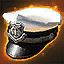 Gray Peaked Police Hat