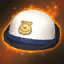 White Domed Police Hat