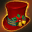 Red Festive Top Hat