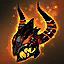 Flaming Fellhorn Helm