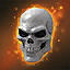 Pallid Halloween Skull