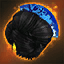 Azure Blue Fan Hairstyle