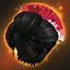 Cherry Pink Fan Hairstyle