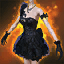 Embellished Onyx Swan Dress (High Elf Female)