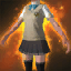 Beige-brown High School Outfit (Human Female)