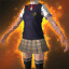 Blue-brown High School Outfit (Castanic Female)