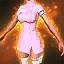 Pink Nurse's Dress with Name Tag (Castanic Female)
