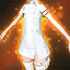 White Nurse's Dress with Name Tag (Elin)