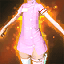 Pink Nurse's Dress with Name Tag (Elin)