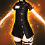 Black Nurse's Dress with Name Tag (Elin)