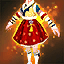Ruby Snow Blossom Hanbok (Elin)