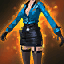 Capri Blue General's Dress Uniform (Human Female)
