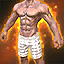 Dyeable Striped Boardshorts (Amani Male)
