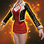 Carmine Winter Dress (High Elf Female)