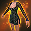 Metallic Cocktail Dress (Human Female)