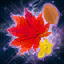 Stamp: Windswept Maple Leaves