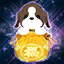 Stamp: Chocolate Karma Puppy